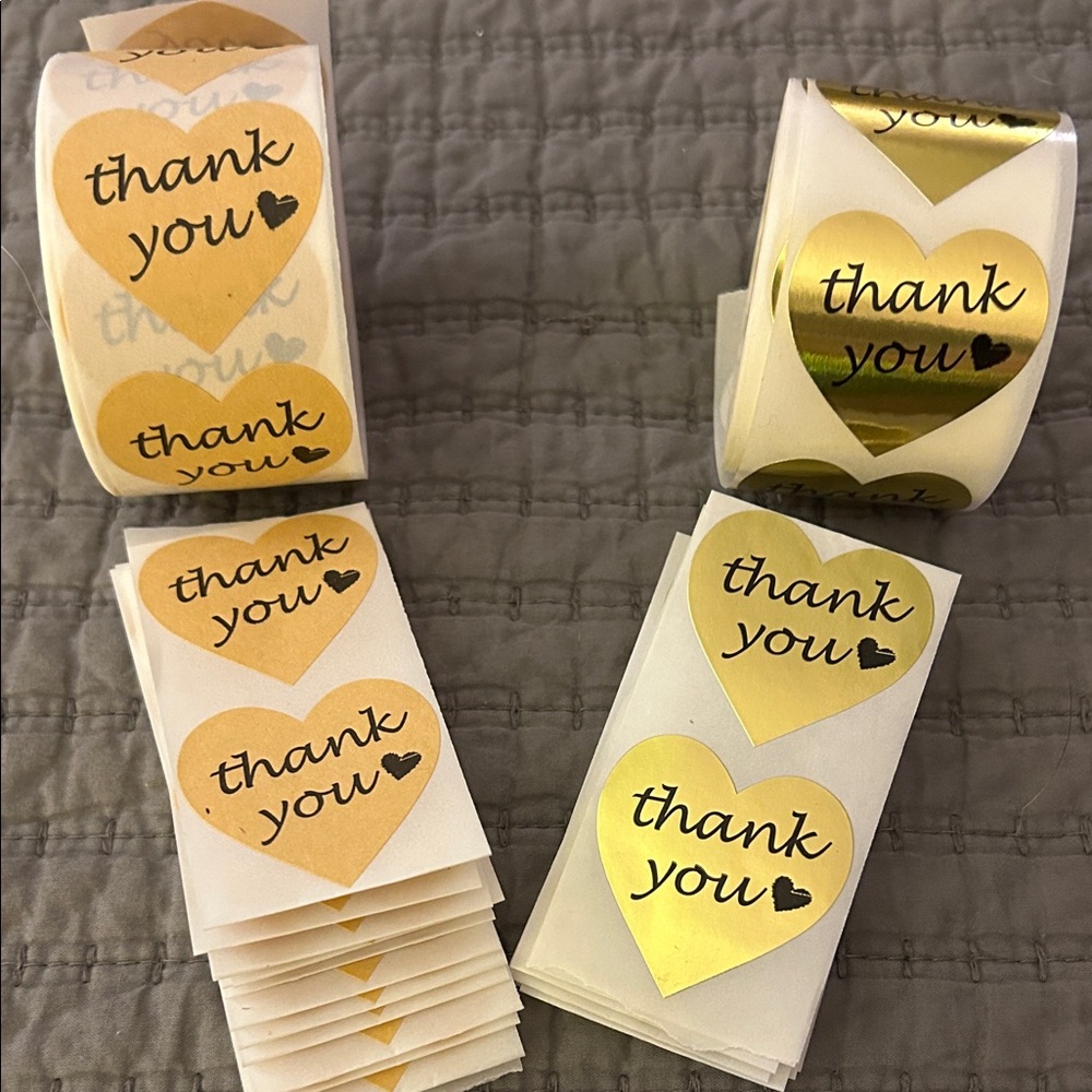 📦 100 Thank You Stickers